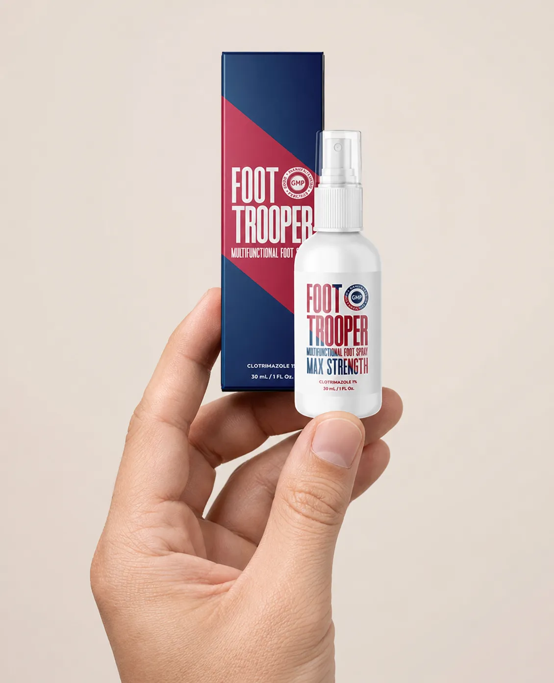 Foot Trooper-fungus remedy — le produit en main