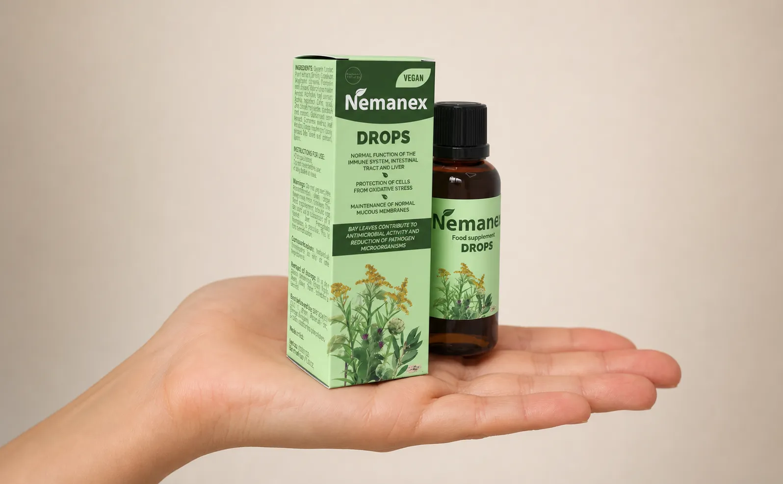 Nemanex Cystitis — le produit en main