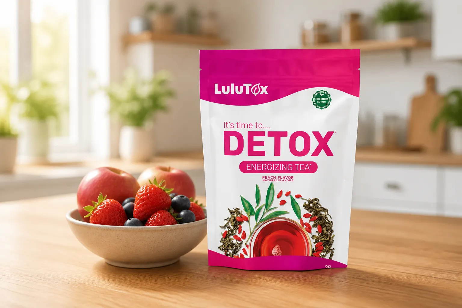 Lulutox Detox Tea — le produit au quotidien