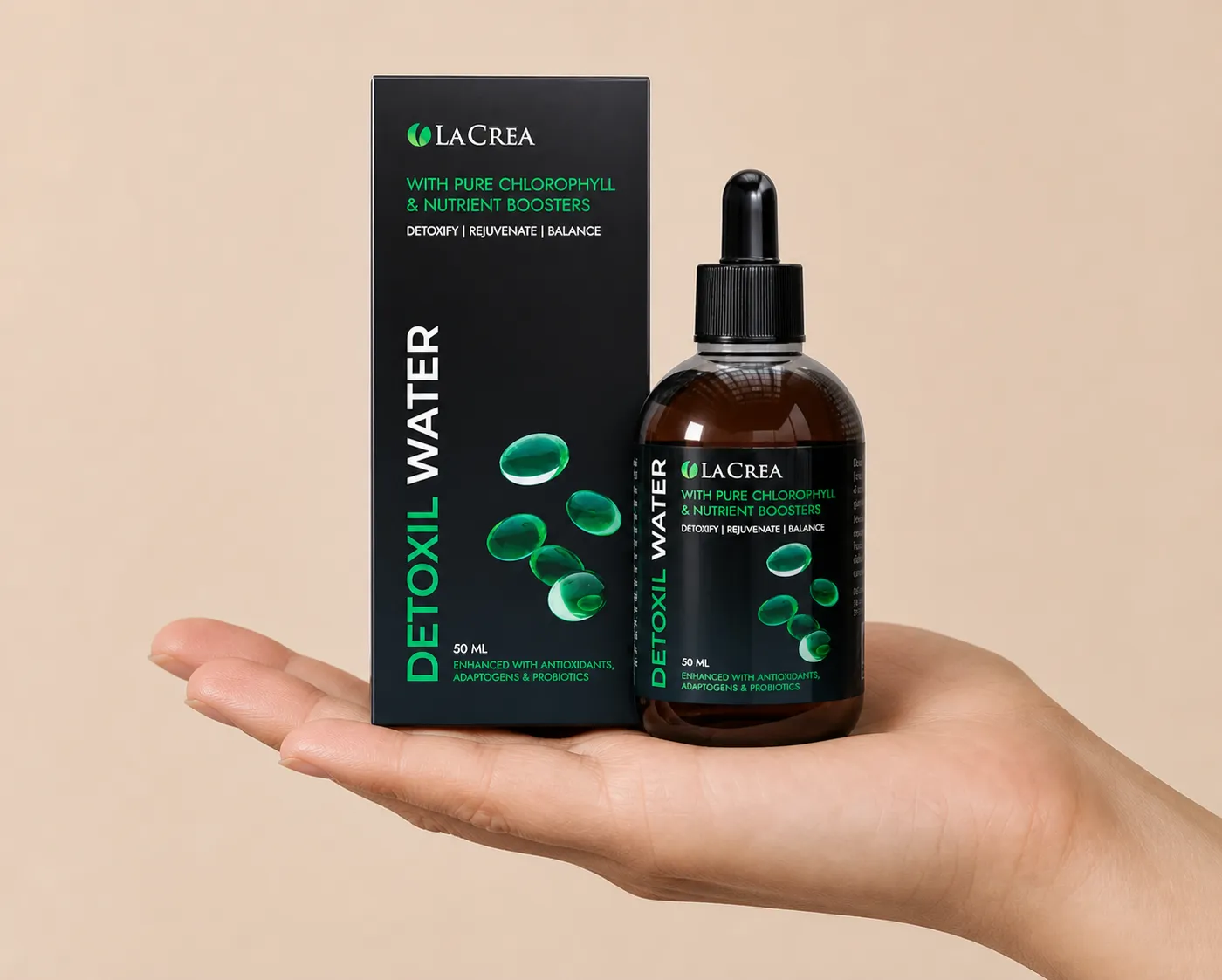 Detoxil Water gastro — le produit en main