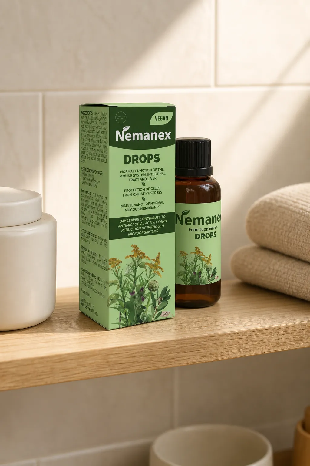 Nemanex — le produit au quotidien
